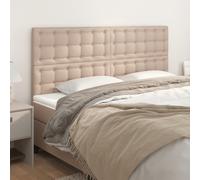 VidaXL Testiere 4 pz Cappuccino 100x5x78/88 cm in Similpelle