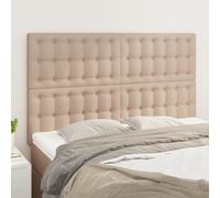 vidaXL Testiere 4 pz Cappuccino 72x5x78/88 cm in Similpelle