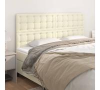 VidaXL Testiere 4 pz Crema 100x5x78/88 cm in Similpelle