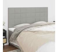 VidaXL Testiere 4 pz Grigio Chiaro 100x5x78/88 cm in Tessuto