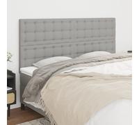 vidaXL Testiere 4 pz Grigio Chiaro 100x5x78/88 cm in Tessuto