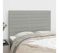 vidaXL Testiere 4 pz Grigio Chiaro 72x5x78/88 cm in Tessuto