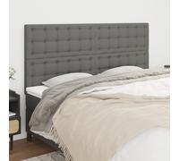 vidaXL Testiere 4 pz Grigio Scuro 100x5x78/88 cm in Tessuto