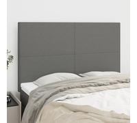 vidaXL Testiere 4 pz Grigio Scuro 72x5x78/88 cm in Tessuto