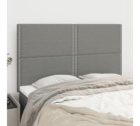 VidaXL Testiere 4 pz Grigio Scuro 72x5x78/88 cm in Tessuto