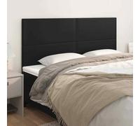 VidaXL Testiere 4 pz Nere 100x5x78/88 cm in Similpelle