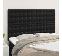 VidaXL Testiere 4 pz Nere 72x5x78/88 cm in Similpelle