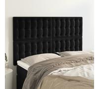 vidaXL Testiere 4 pz Nere 72x5x78/88 cm in Velluto