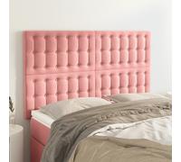 vidaXL Testiere 4 pz Rosa 72x5x78/88 cm in Velluto