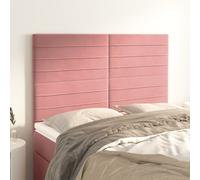 VidaXL Testiere 4 pz Rosa 72x5x78/88 cm in Velluto