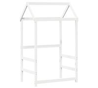 vidaXL Tetto Letto Bambini Bianco 118x70x176,5 cm Legno Massello Pino, tetto per letto, tettoia per letto bambini, baldacchino per letto bambini