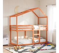 vidaXL Tetto Letto Bambini Marrone Cera 213x95,5x144,5cm Massello Pino, tetto per letto, tettoia per letto bambini, baldacchino per letto bambini