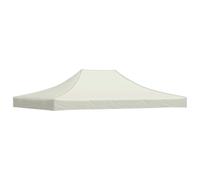 vidaXL Tetto per Tendone per Feste 4x3 m Crema 270 g/m²