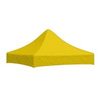vidaXL Tetto per feste, resistente ai raggi UV, impermeabile, di ricambio, per tenda da giardino, gazebo, 2 x 2 m, giallo, 270 g/m²