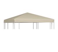 vidaXL Tetto per Gazebo 310 g/m² 3x3 m Beige