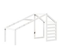 vidaXL Tetto per Letto Bambini Bianco 198x87x113cm Legno Massello Pino, tetto per letto, tettoia per letto bambini, baldacchino per letto bambini