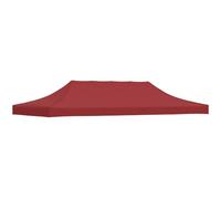 Tetto per Tendone per Feste 6x3 m Rosso Borgogna 270 g/m²