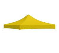 vidaXL Tetto per feste, resistente ai raggi UV, impermeabile, di ricambio, per tenda da giardino, gazebo, 3 x 3 m, giallo, 270 g/m²