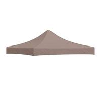 vidaXL Tetto per Tendone per Feste 3x3 m Grigio Talpa 270 g/m²