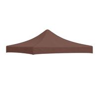 vidaXL Tetto per Tendone per Feste 3x3 m Marrone 270 g/m²
