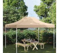 Tetto per tendone per feste 4,5x3 m beige 270 g/m²