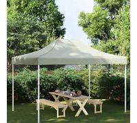 vidaXL Tetto per Tendone per Feste 4x3 m Crema 270 g/m²