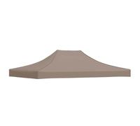 vidaXL Tenda per feste, resistente ai raggi UV, impermeabile, copertura di ricambio, per gazebo, 4 x 3 m, tortora, 270 g/m²