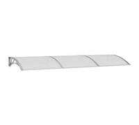 vidaXL Tettoia per Porta Grigia 300x100 cm Policarbonato