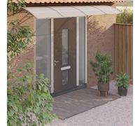 vidaXL Tettoia per Porta Grigia 350x100 cm in Policarbonato