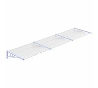 vidaXL Tettoia per Porta 358,5x90 cm Policarbonato Grigio e Trasparente