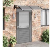 Tettoia per porta nera 150x80 cm policarbonato