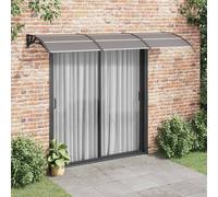 vidaXL Tettoia per Porta Nera 300x75 cm Policarbonato