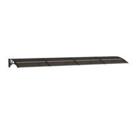 VIDAXL - Tettoia per Porta Nera 350x75 cm Policarbonato