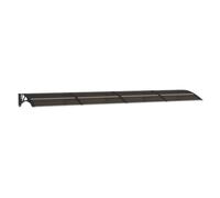VIDAXL - Tettoia per Porta Nera 350x75 cm Policarbonato