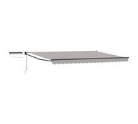 vidaXL Tettuccio Elettrico Retrattile 5 x 3 m, Tenda elettrica moderna, soluzione ombra per esterni, copertura retrattile in alluminio, protezione eco-friendly