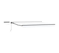 vidaXL Tettuccio Elettrico Retrattile Bianco e Antracite 5 × 3,5 m, Schermo Ombra Regolabile, Ombra Retrattile Elettrica Rettangolare Moderna, Soluzione di Ombra Affidabile per Terrazze