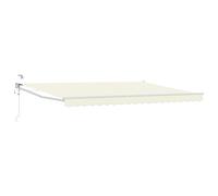 vidaXL Tettuccio Elettrico Retrattile Crema 4,5 × 3 m