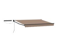 vidaXL Tettuccio Elettrico Retrattile Tortora 4 x 2 m