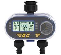 vidaXL Timer per Irrigazione Automatico Digitale a Doppia Uscita