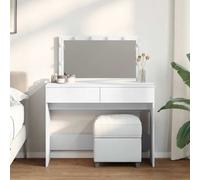 vidaXL Toeletta con LED Bianco 100x40x120 cm