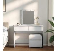 vidaXL Toeletta con LED Bianco 100x40x130 cm