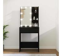 vidaXL Toeletta con LED Nero 60x40x140 cm