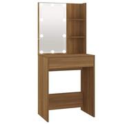 vidaXL Toeletta con LED Rovere Marrone 60x40x140 cm