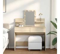 vidaXL Toeletta con LED Rovere Sonoma 100x40x130 cm