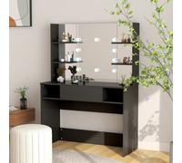 vidaXL Toeletta con Luci LED 100x40x135 cm in MDF Nera