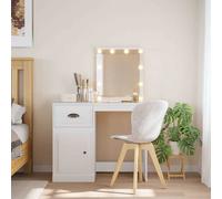 vidaXL Toeletta con Luci LED Bianca 90x42x132,5 cm