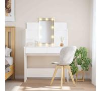 vidaXL Toeletta con Luci LED Bianco 96x40x142 cm