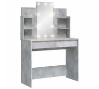 vidaXL Toeletta con Luci LED Grigio Cemento 96x40x142 cm