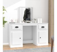 vidaXL Toeletta con Specchio Bianco 130x50x132,5 cm