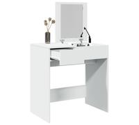 vidaXL Toeletta con Specchio Bianco 73x46,5x120 cm